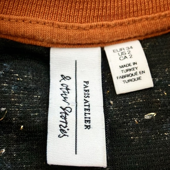 Like New & Other Stories Burnt Orange Floral Pullover Sweater - Picture 6 of 7